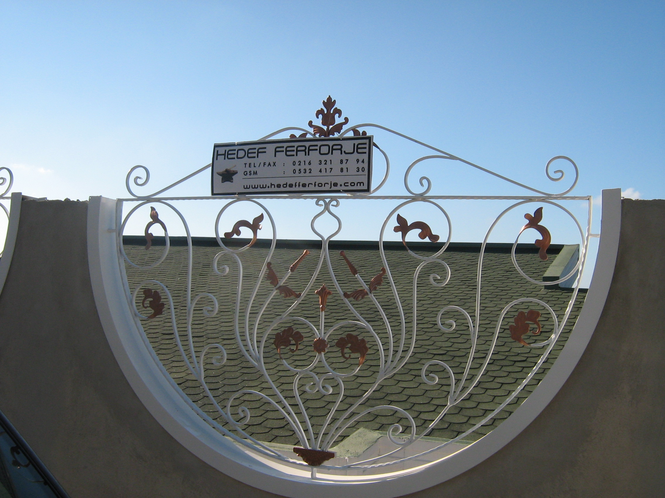 Nevon Ferforje Duvar Üstü Korkuluk